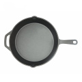 Vegetable Oil Coating Cast Iron Skillet with Helper Handle